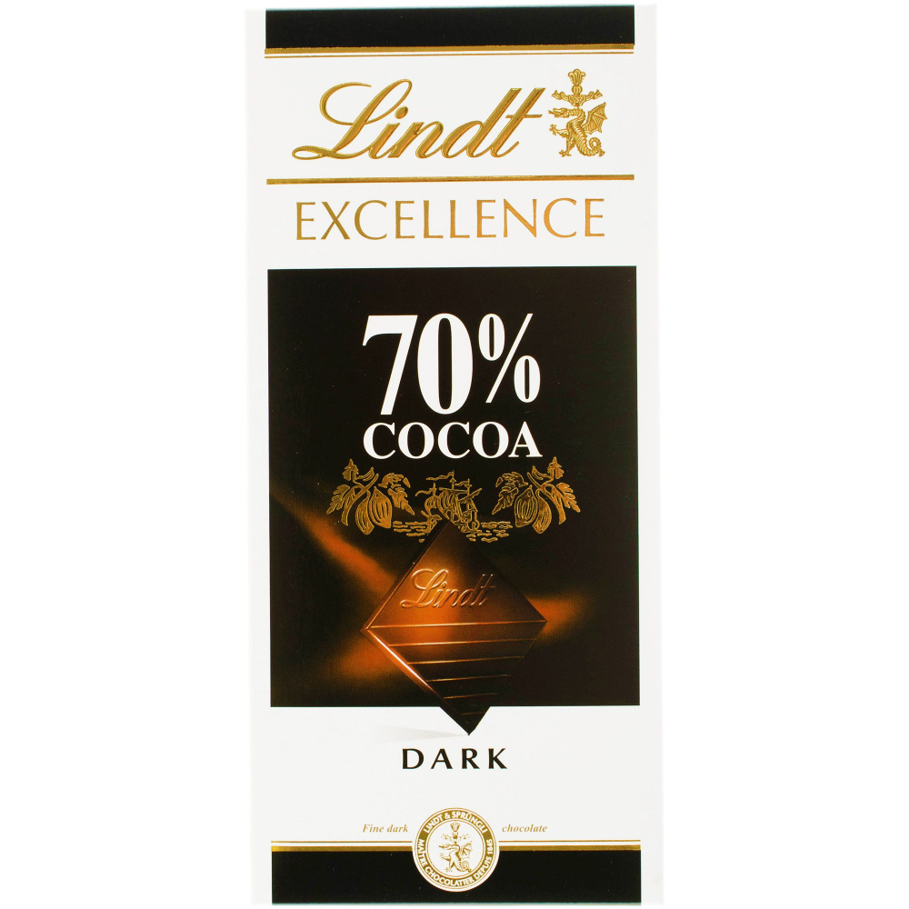Ciocolata Lindt Excellence cu 70% cacao, 100 g