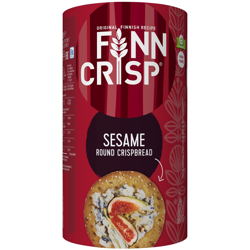 Paine crocanta rotunda Finn Crisp cu susan, 250g