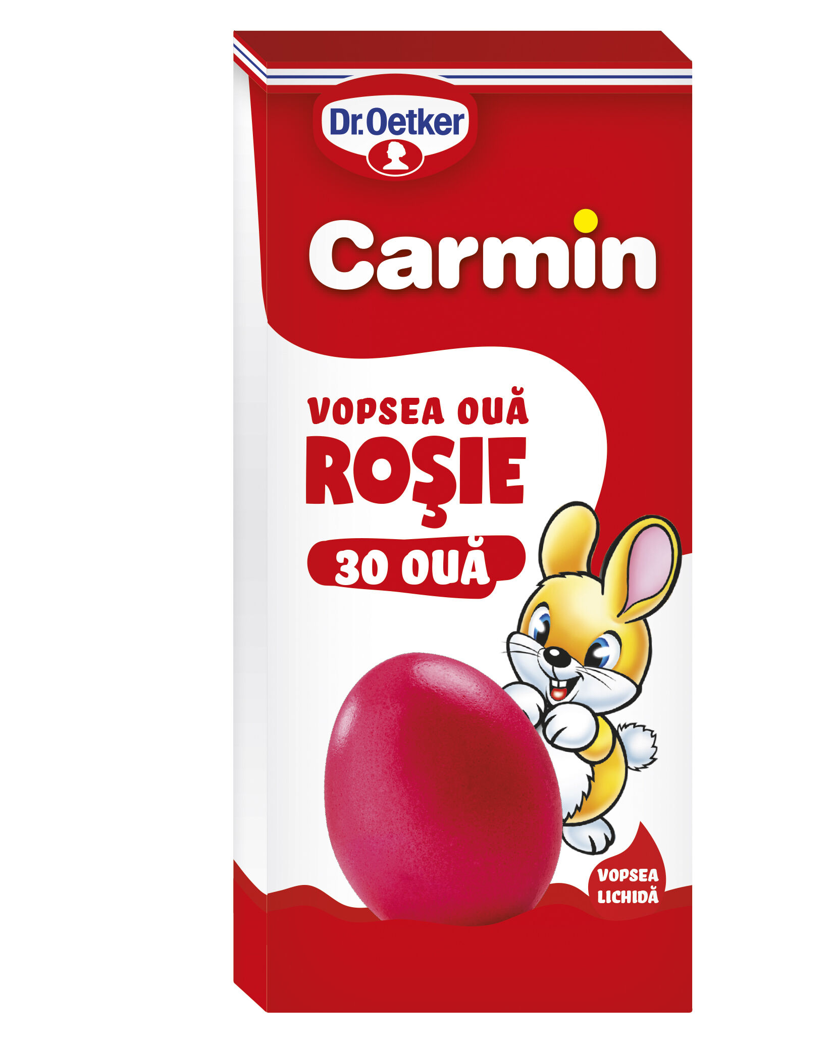 Vopsea lichida rosu Carmin pentru 30 oua