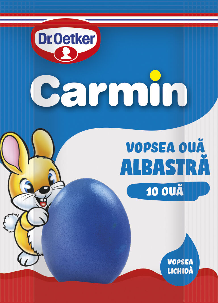 Vopsea lichida albastru Carmin pentru 10 oua