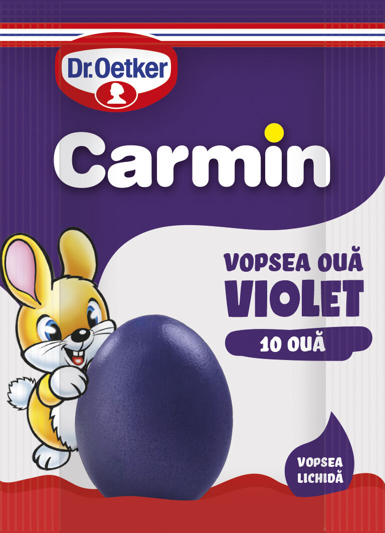 Vopsea lichida violet Carmin pentru 10 oua
