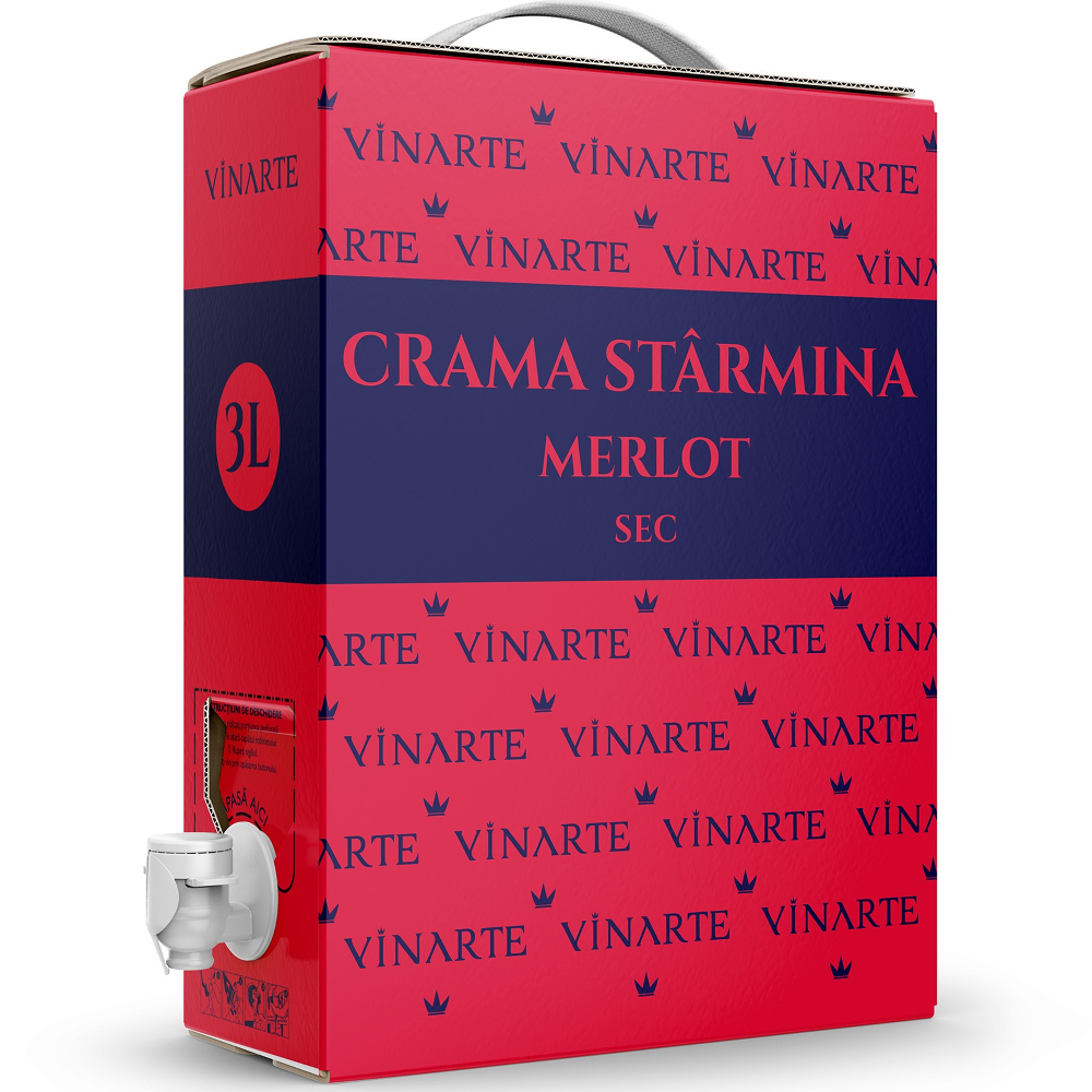 Vin rosu Vinarte, Crama Starmina, Sec, 3L
