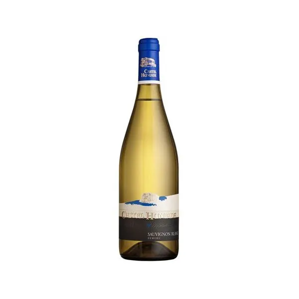 Vin alb Recas Castel Huniade Sauvignon Blanc, Demisec, 0.75L