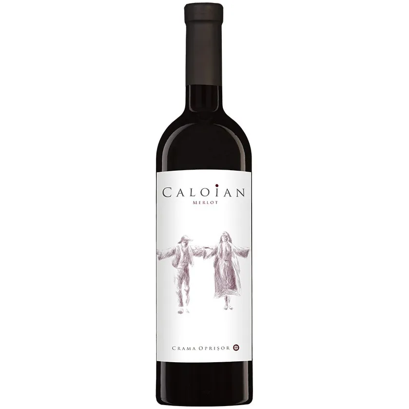 Vin rosu Caloian Merlot, Sec, 0.75l