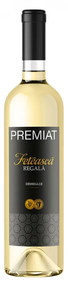 Vin alb Premiat Feteasca Regala, demidulce, 0.75L