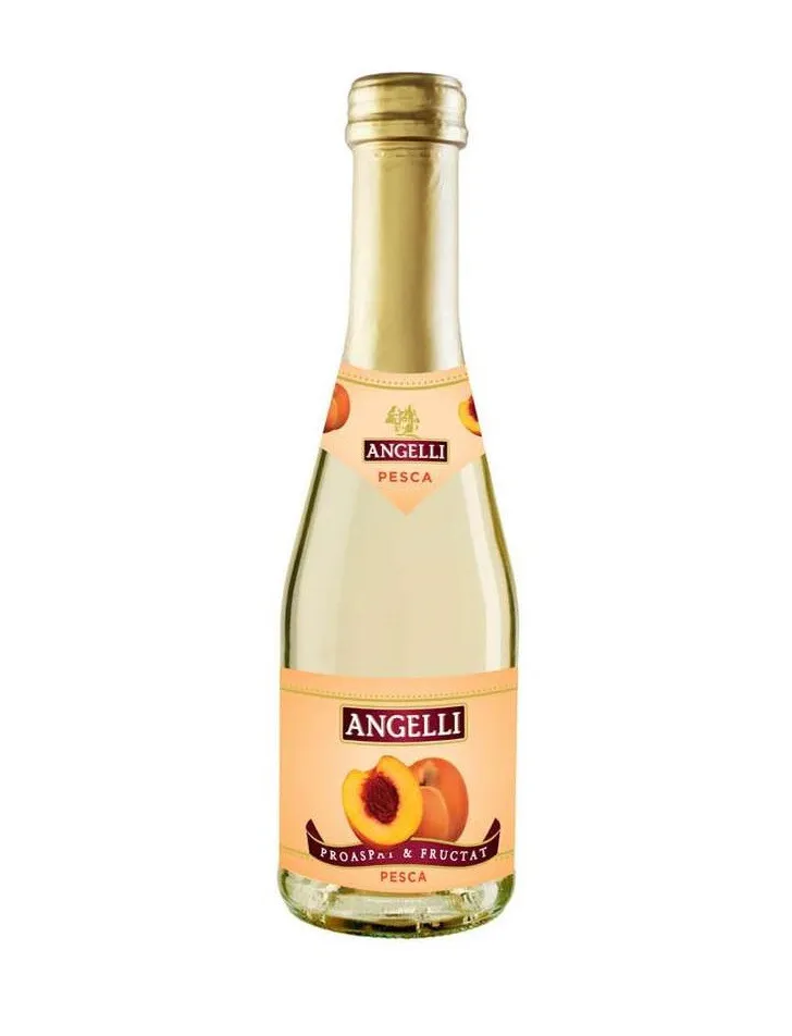 Vin spumant alb Angelli, Cocktail de piersici, dulce 0.2L