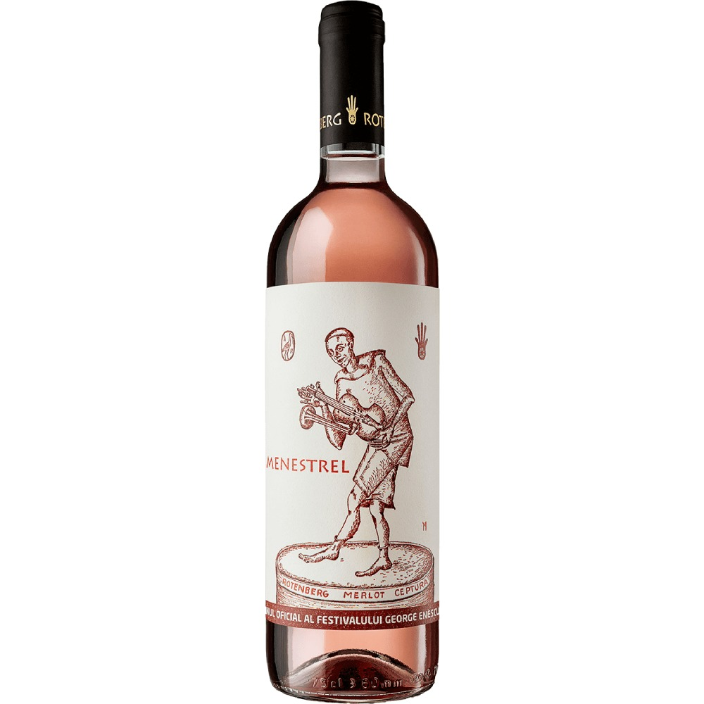 Vin rose merlot Menestrel, sec, 0.75 L