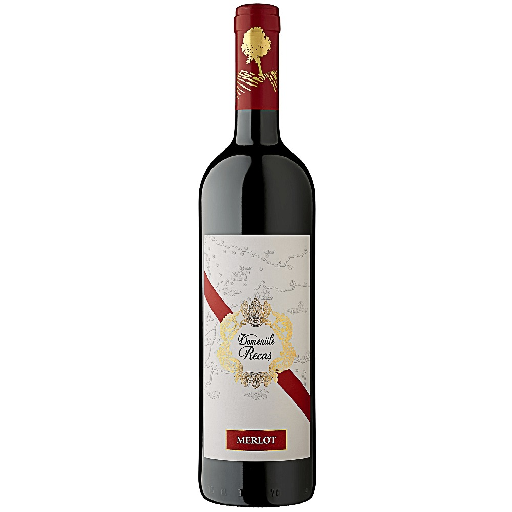 Vin rosu demisec, Domeniile Recas, Merlot, 0.75L