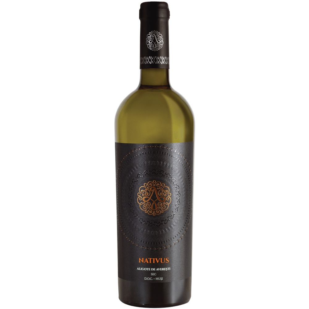Vin alb Nativus Aligote Averesti, sec, 0.75 L