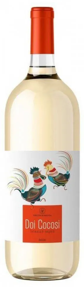 Vin alb Doi Cocosi, Feteasca Regala, demisec, 0.75L