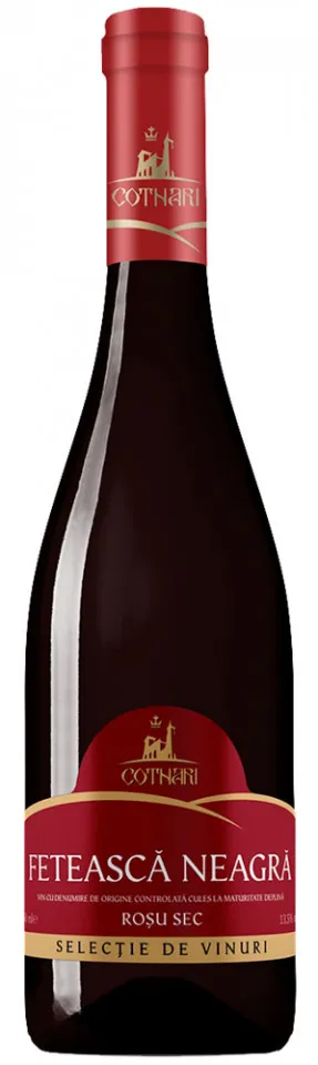 Vin rosu Cotnari Selectii, Feteasca Neagra, Sec, 0.75L