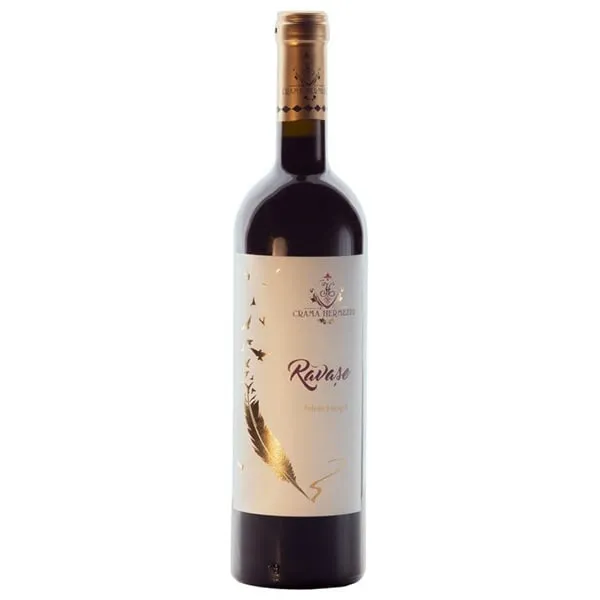 Vin rosu Crama Hermeziu Ravase Feteasca Neagra, demisec 0.75L