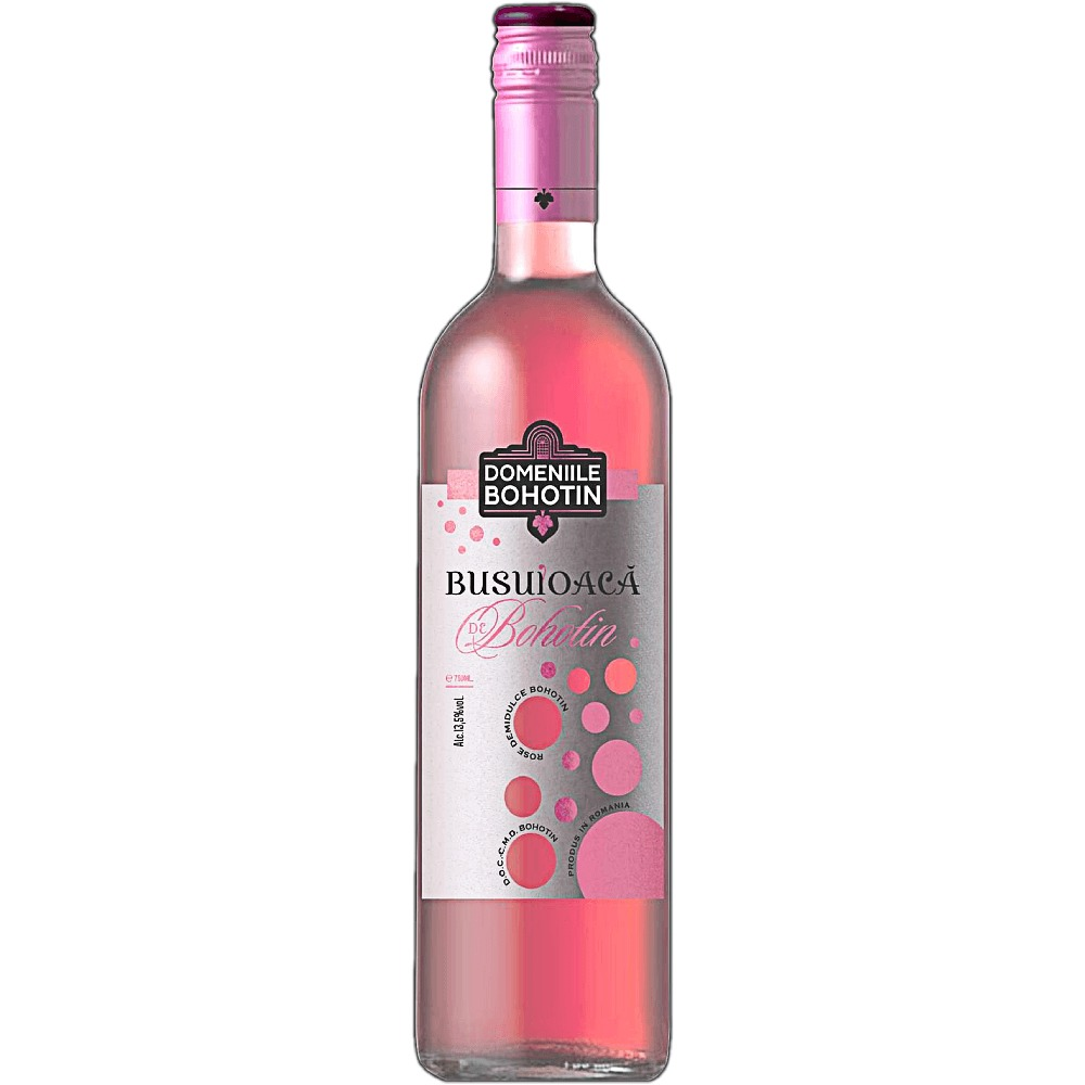 Vin rose Busuioaca de Bohotin Domeniile Bohotin, demidulce, 0.75 L