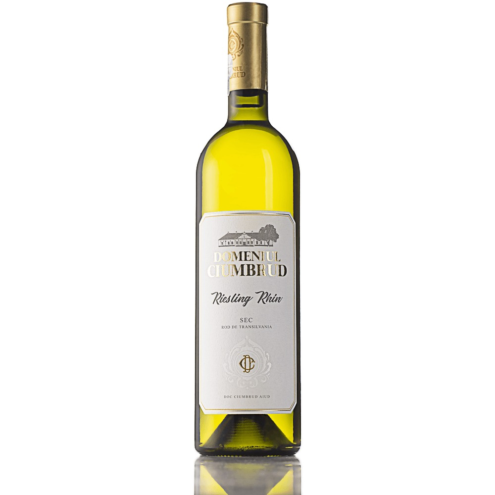 Vin alb sec, Domeniul Ciumbrud Riesling De Rhin, 0.75L