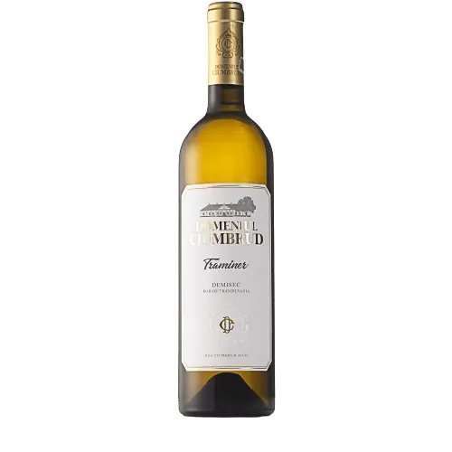 Vin alb demisec, Domeniul Ciumbrud Traminer, 0.75L