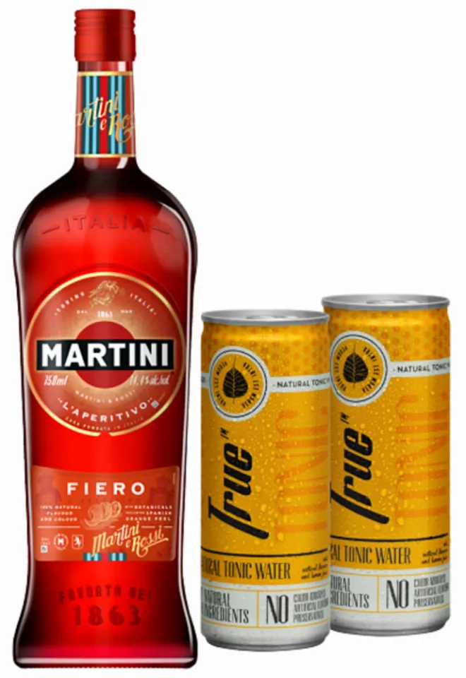 Set Cocktail Martini Fiero 0.75L + Tonic Water