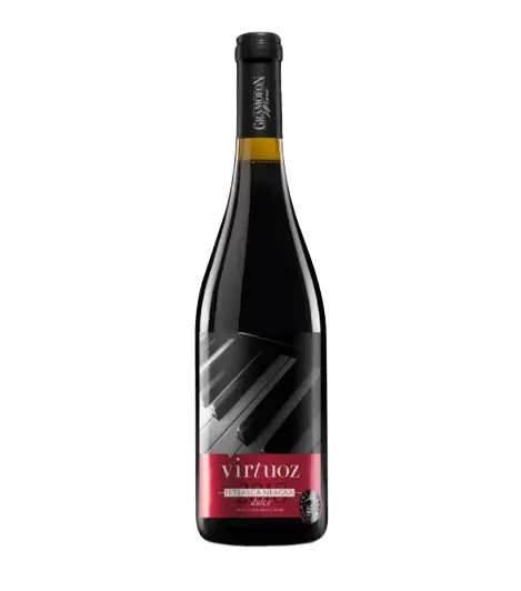 Vin rosu Virtuoz Gramofon Wine Feteasca Neagra, dulce, 0.75l