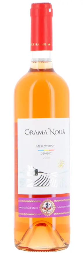 Vin rose demisec Crama Noua Merlot 0.75L