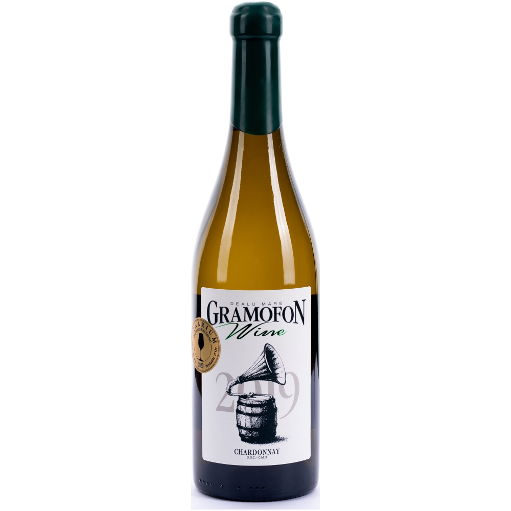 Vin alb Gramofon Chardonnay, Sec, 0.75 L