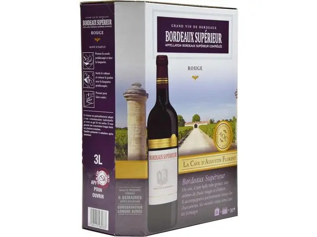 Vin rosu La Cave d'Augustin Florent Bordeaux Superieur 3L
