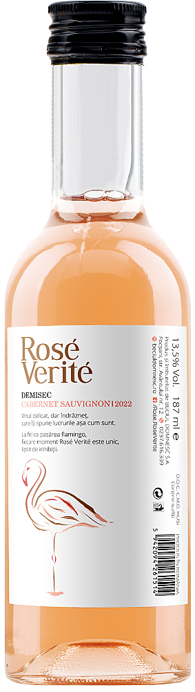 Vin Rose Verite Cabernet Sauvignon, demisec, 0.187L