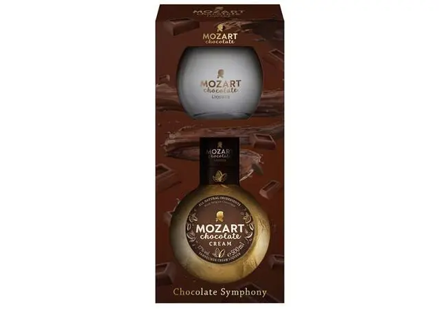 Lichior Mozart cu ciocolata 0.5L + pahar
