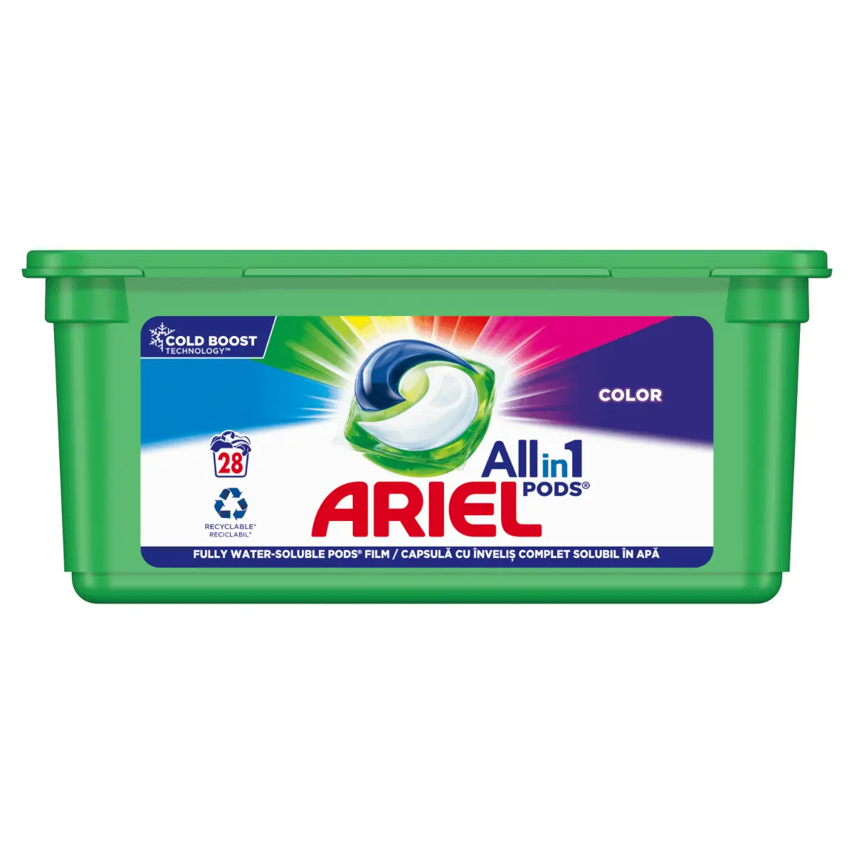 Detergent automat capsule Ariel All in One PODS Color 28 spalari