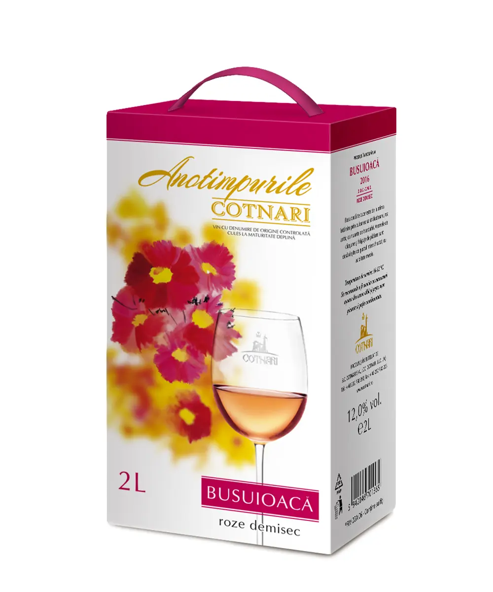 Vin rose Cotnari Anotimpurile Busuioaca de Bohotin, Demisec, bag in box 2L