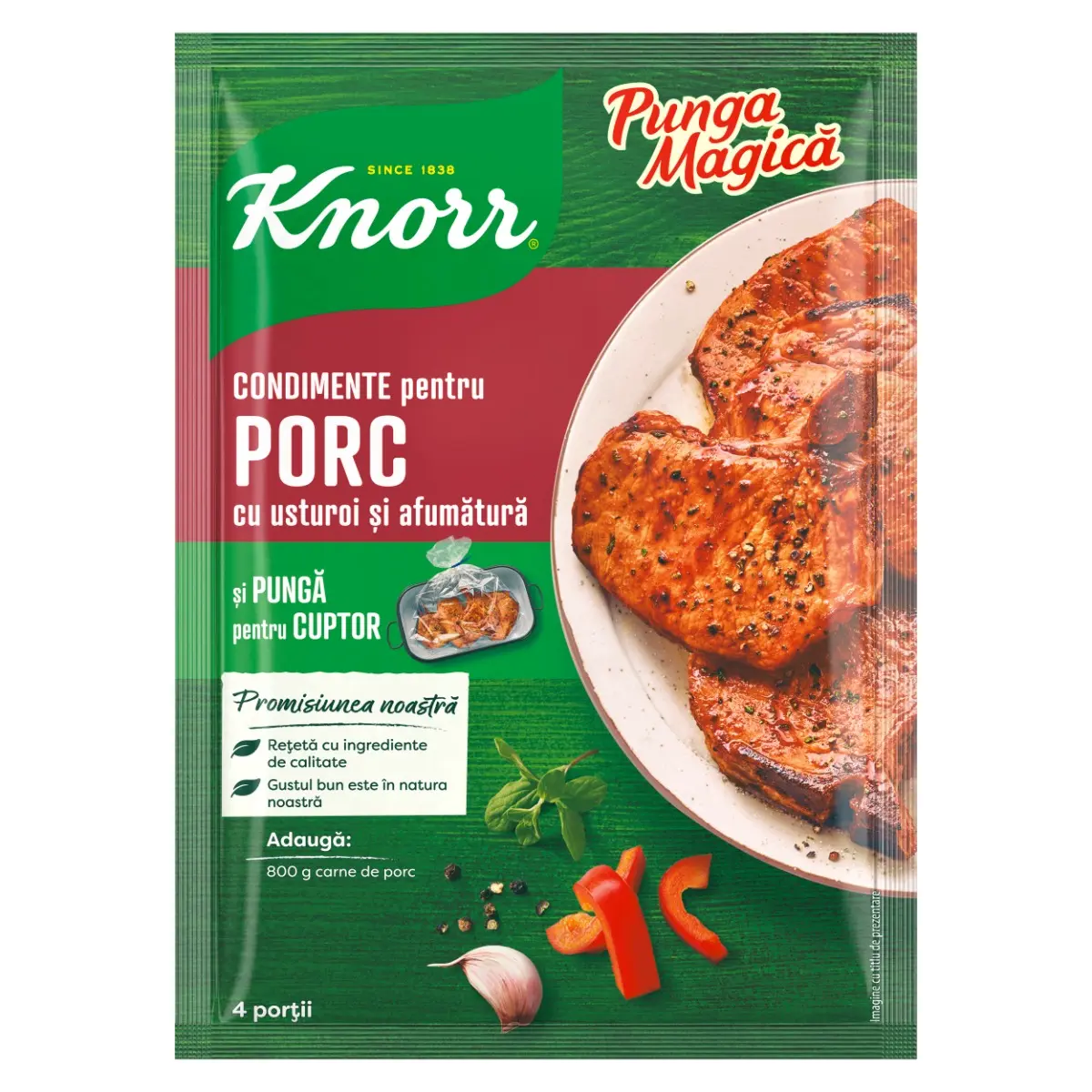 Punga magica Mix Knorr friptura de porc cu usturoi si afumatura 30 g