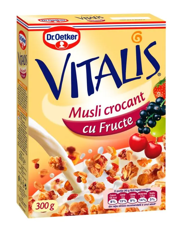 Musli Vitalis Dr.Oetker Crocant cu Fructe 300g