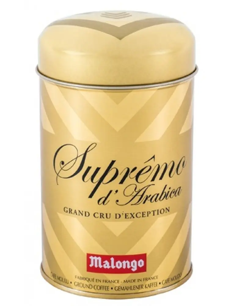 Cafea macinata Malongo, Supremo Arabica, produs in Franta, 250g
