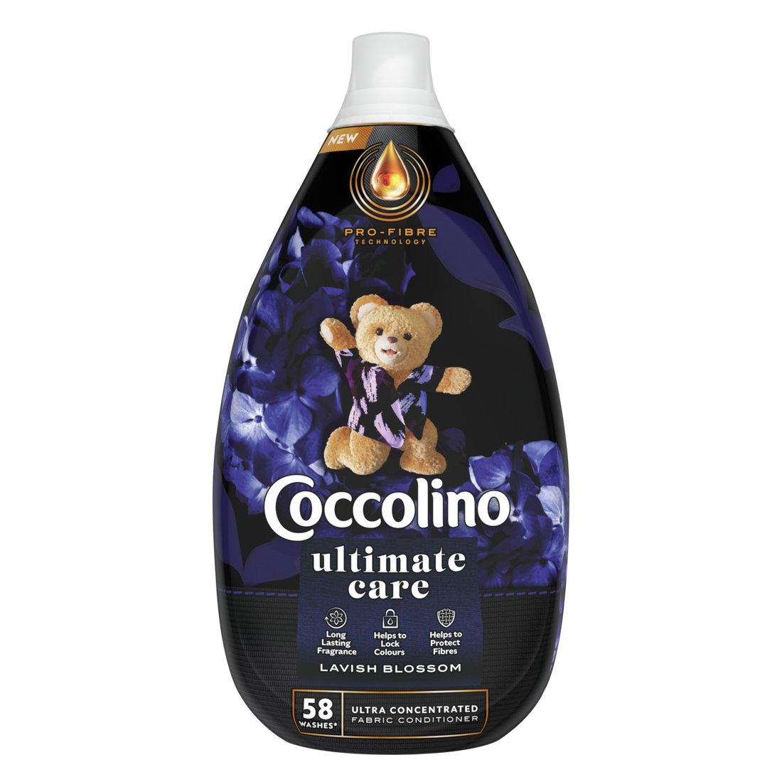 Balsam de rufe Coccolino Parfum Intens Flori Divine, 58 spalari, 870 ml