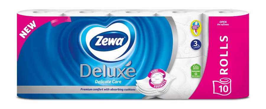 Hartie igienica Zewa Deluxe Delicate Care 3straturi 10role