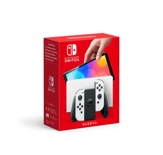 Consola Nintendo Switch OLED, White Joy con