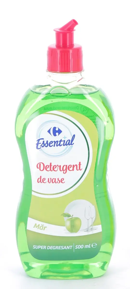 Detergent de vase super degresant, Carrefour Essential mar, 500ml