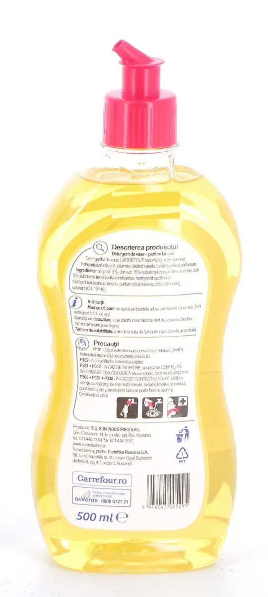 Detergent de vase super degresant, Carrefour Essential lamaie, 500ml