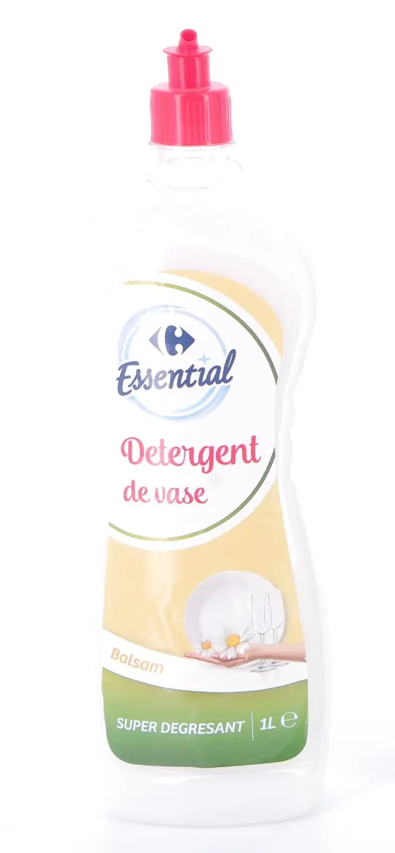 Detergent de vase cu balsam, super degresant, Carrefour 1L