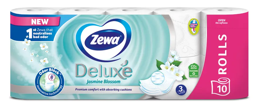 Hartie igienica Zewa Deluxe Jasmine 3 straturi 10 role