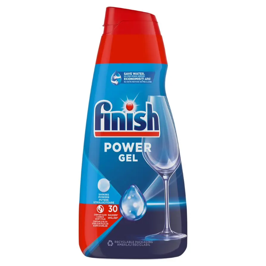 Detergent gel pentru masina de spalat vase Finish All in One Max Regular, 32 spalari, 650ml