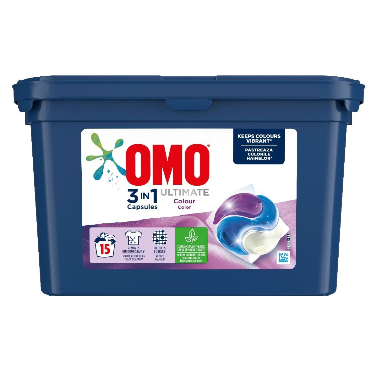 Detergent automat capsule Omo Ultimate Trio Caps Colour, 15spalari, 15bucati