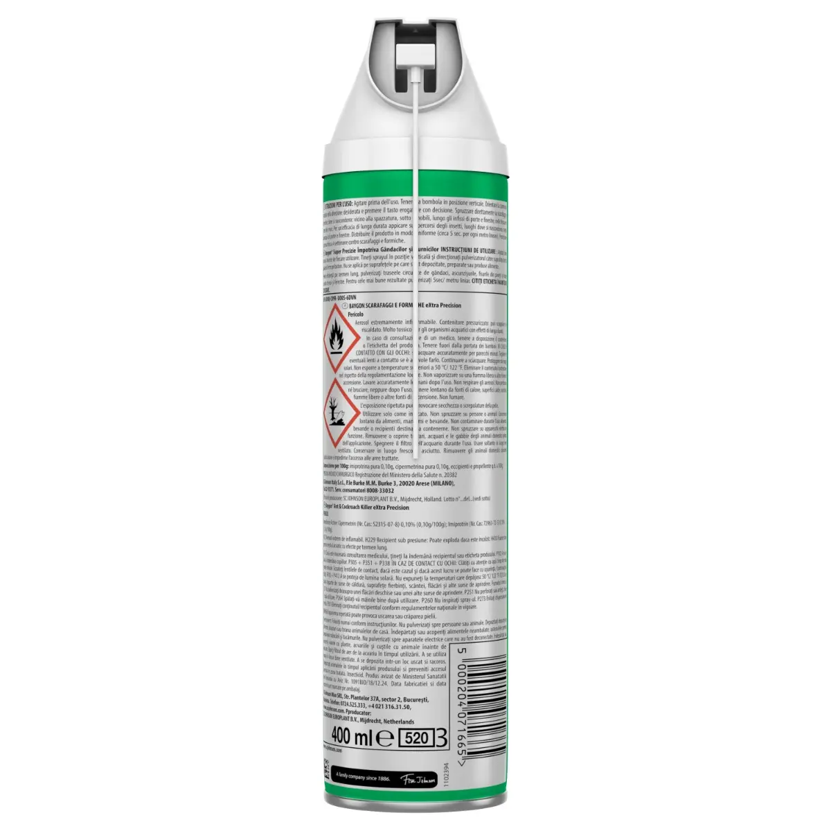 Spray gandaci si furnici cu extra precizie Baygon 400ml