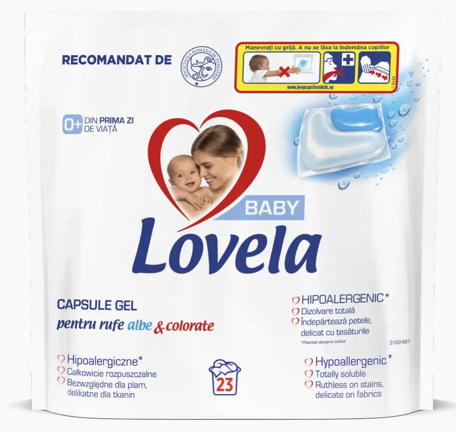Detergent lichid, Lovela Baby, pentru rufe albe, 23 spalari