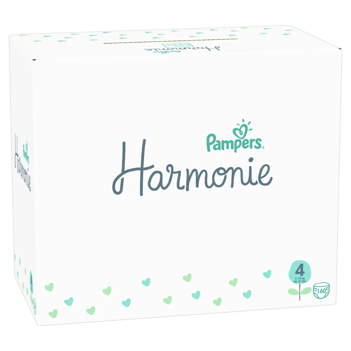 Scutece Pampers Harmonie XXL Box, Marimea 4, 9-14 kg, 160 buc