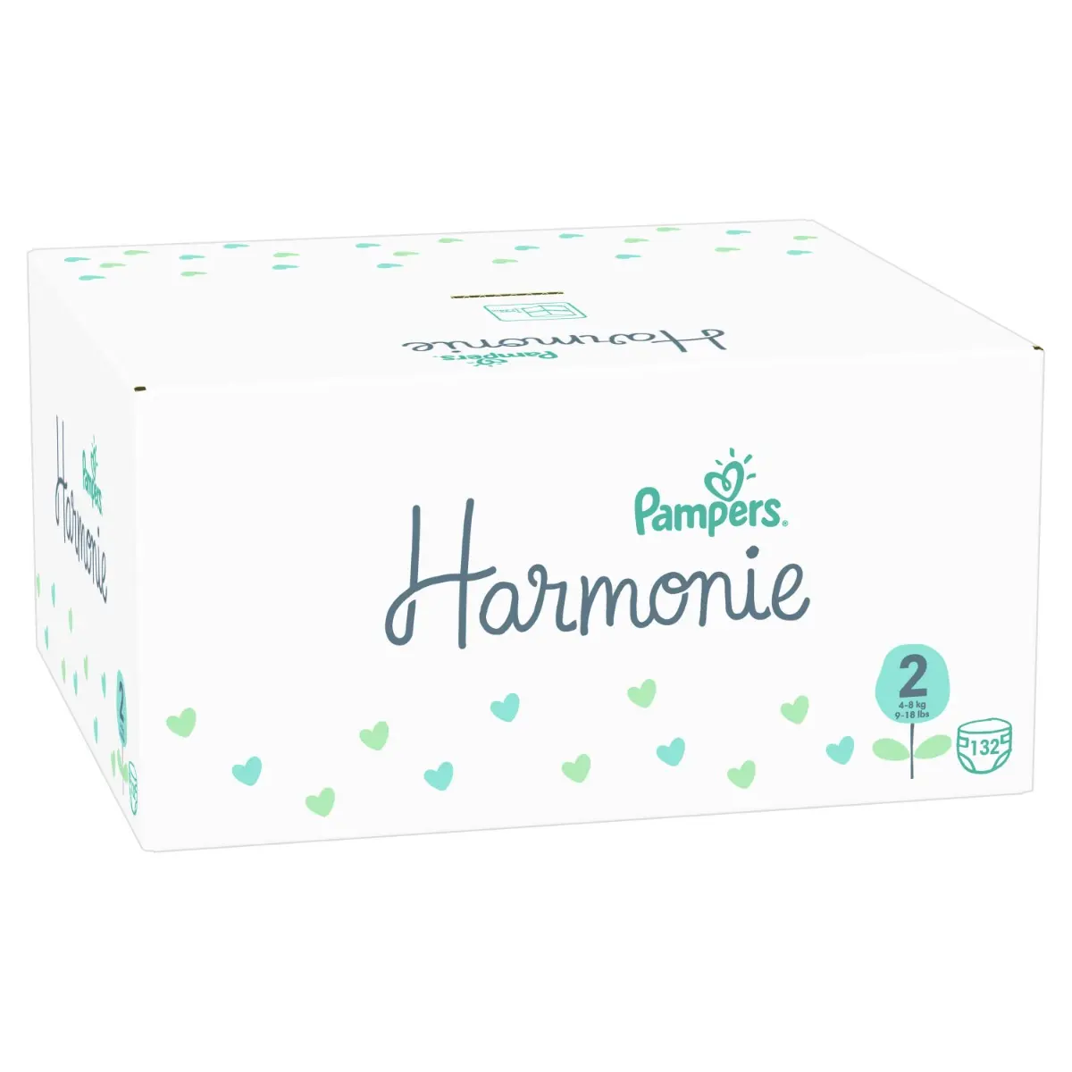 Scutece Pampers Harmonie XXL Box, Marimea 2, 4-8 kg, 132 buc