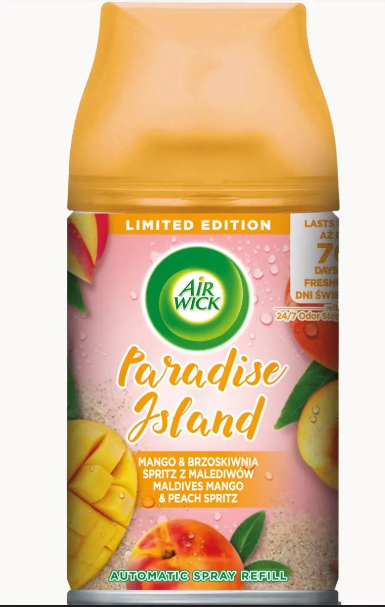 Rezerva odorizant automat de camera Air Wick Freshmatic Paradise Island, 250 ml