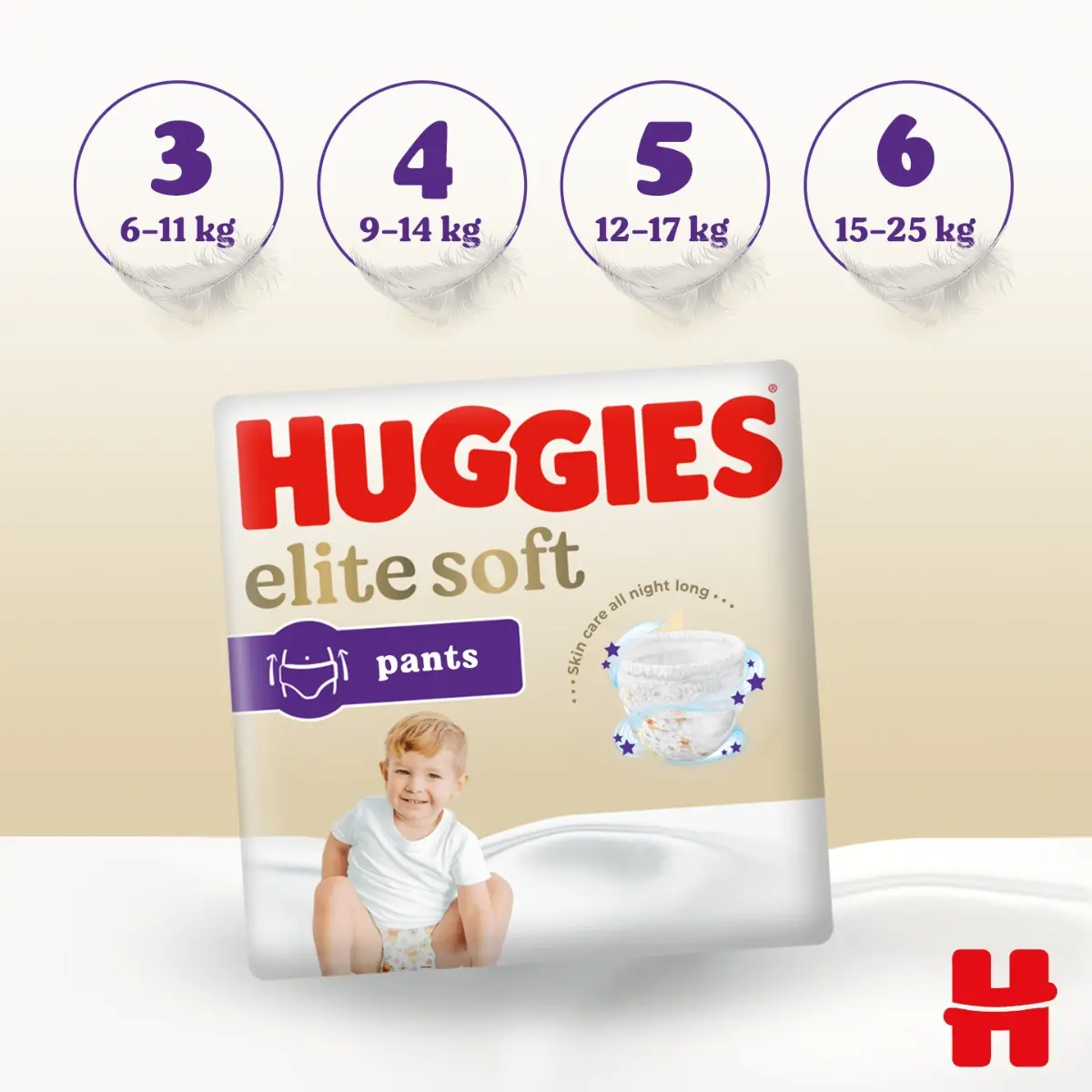 Scutece Chilotel Huggies Elite Soft Pants Mega marimea 5, 12-17 kg, 34 buc