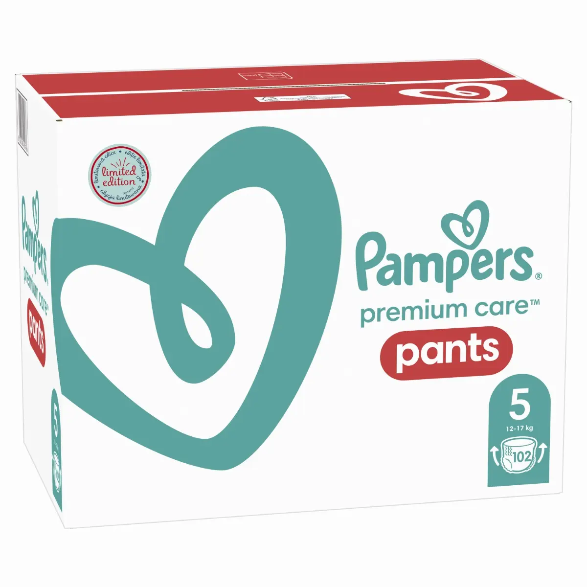 Scutece-chilotel Pampers Premium Care Pants XXL Box Marimea 5, 12-17 kg, 102 buc
