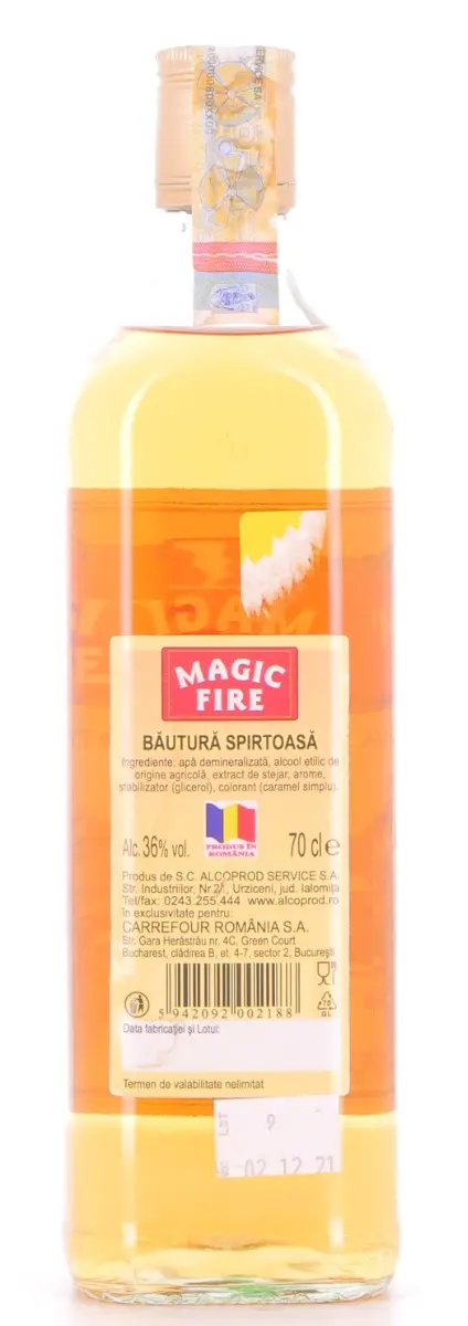 Bautura spirtoasa Magic Fire, 36%,  0.7L