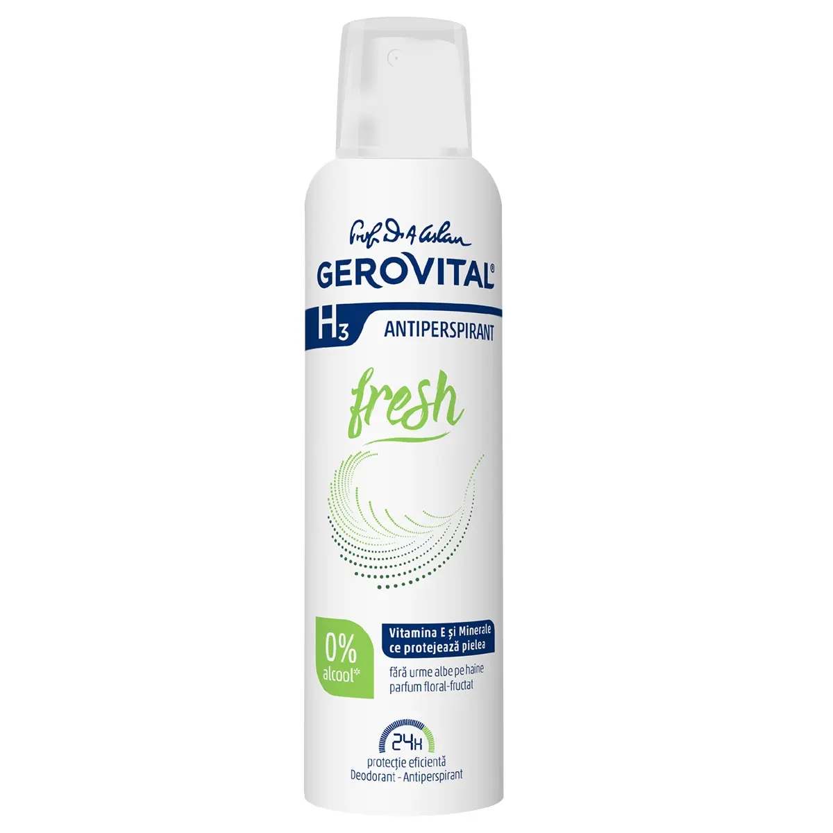 Deodorant antiperspirant Gerovital H3 Classic Fresh, 150 ml
