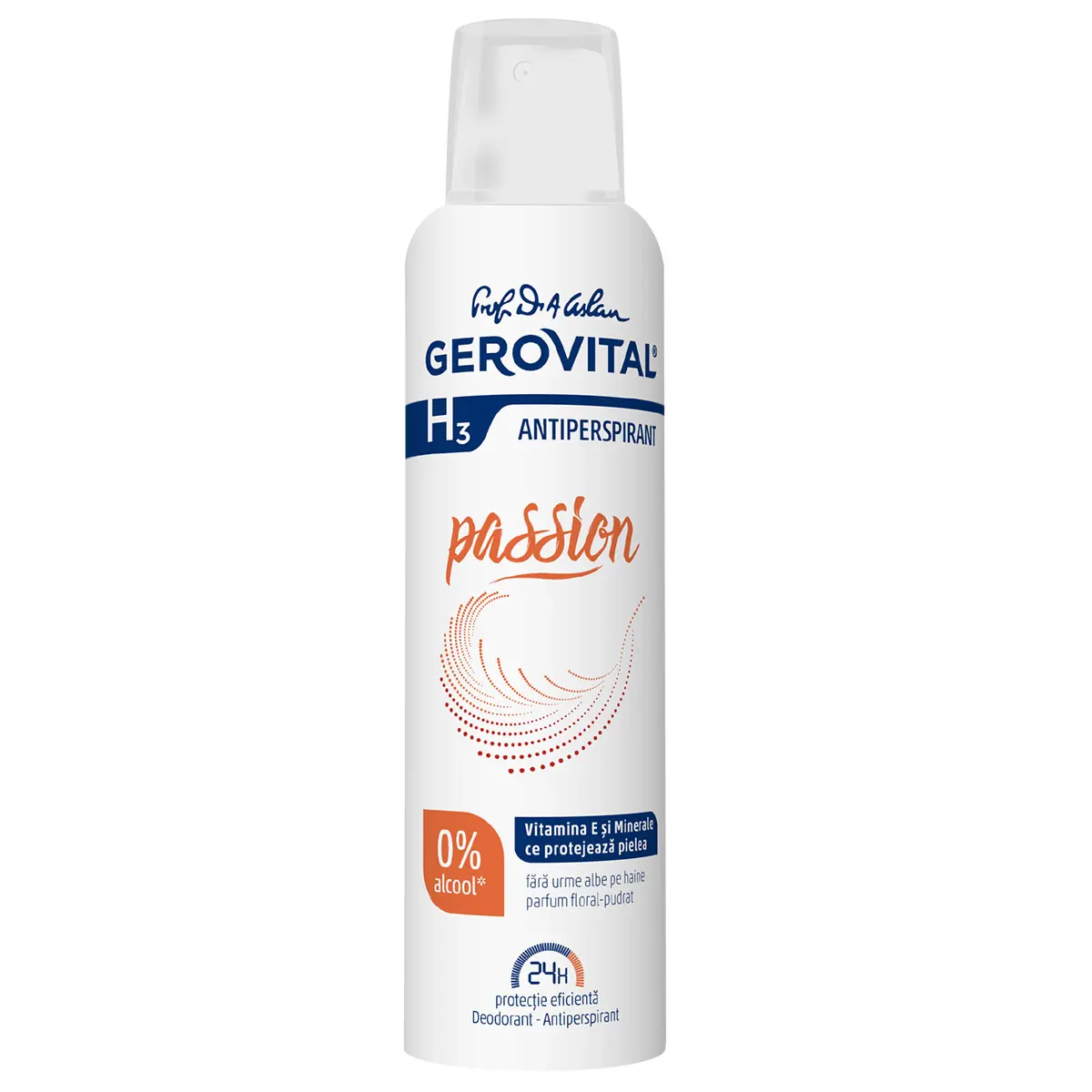 Deodorant antiperspirant Gerovital H3 Passion, 150 ml